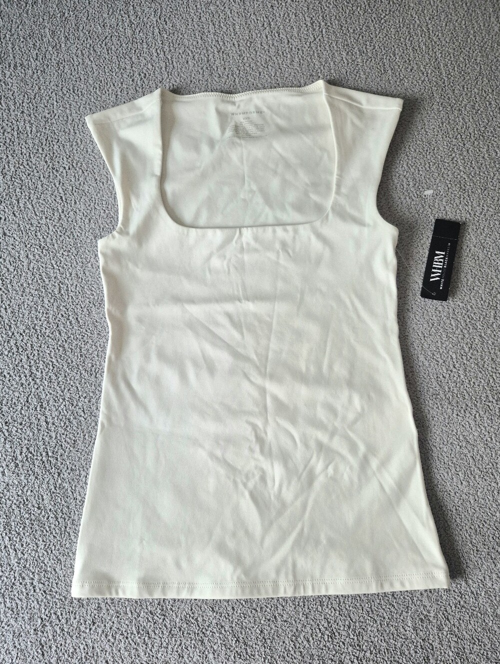 NWT- WHBM FORME All Ways Stretch Square Neck Top